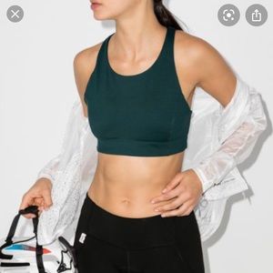 Outdoor Voices Sports Bra in green, size XS